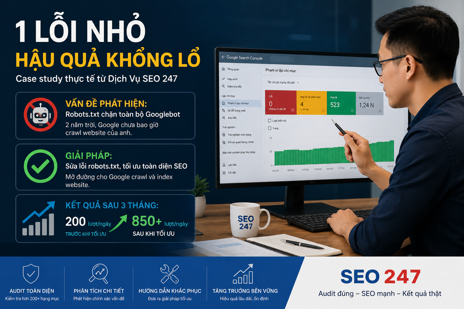 Câu chuyện Audit Website thực tế