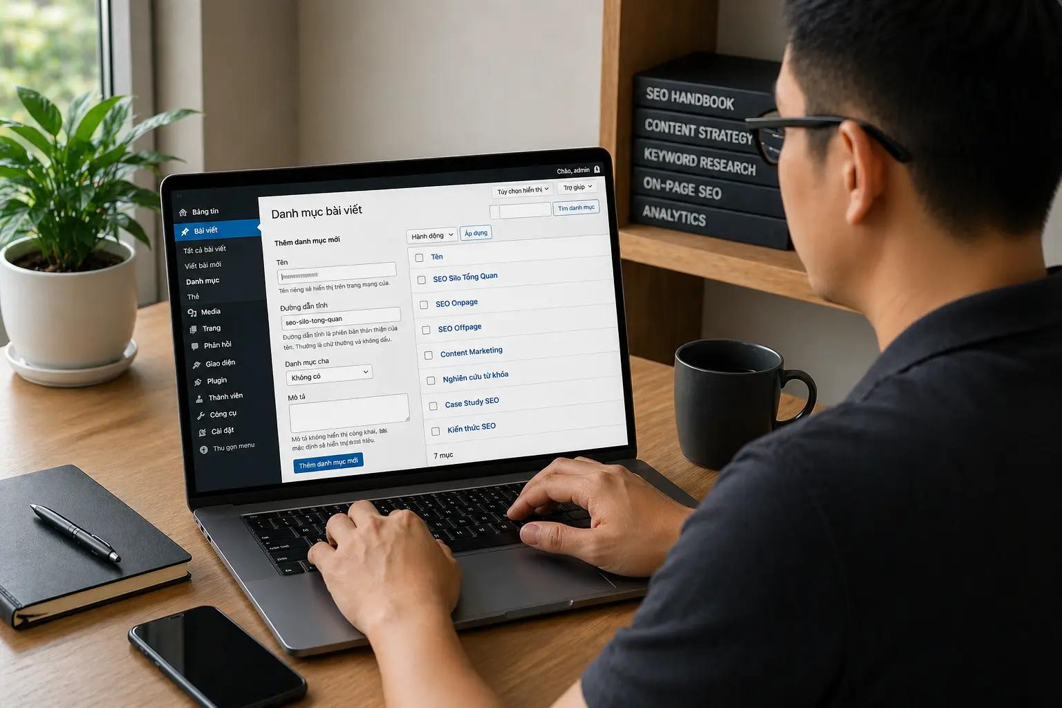 Tạo category WordPress