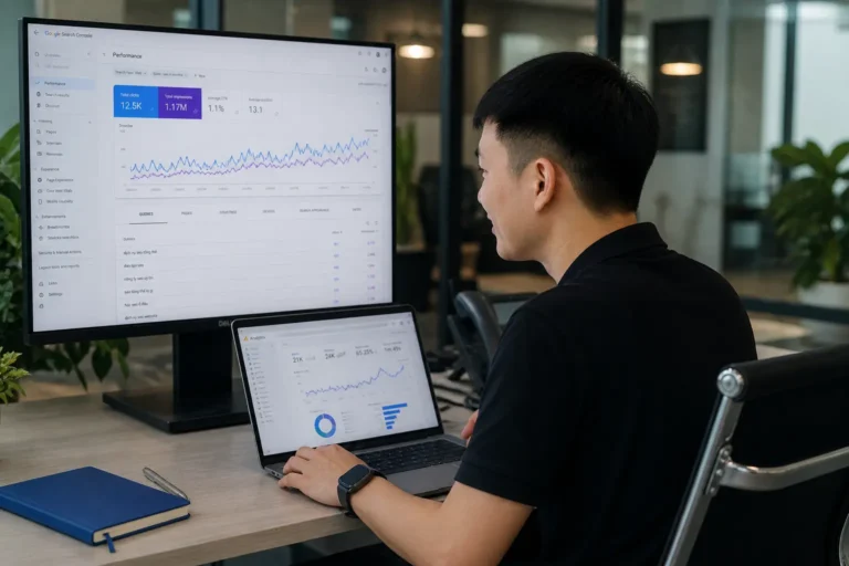 Kết quả SEO cải thiện rõ rệt với traffic và chuyển đổi tăng trưởng nhờ dữ liệu minh bạch