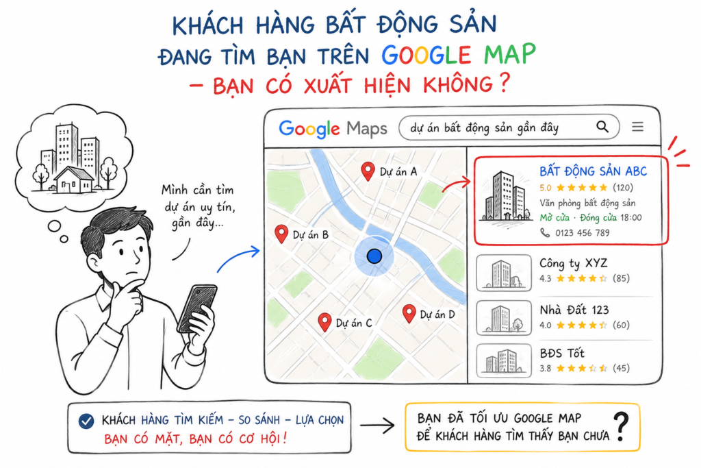 SEO Bất Động Sản Google Map