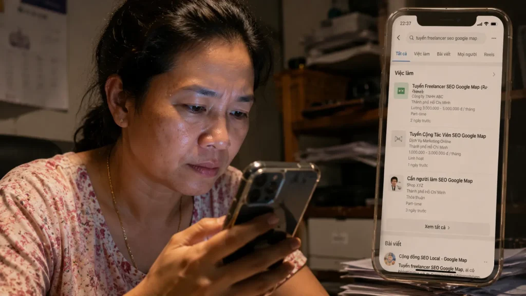 Chủ cửa hàng đang tìm thuê người làm SEO Google Map part time giá rẻ