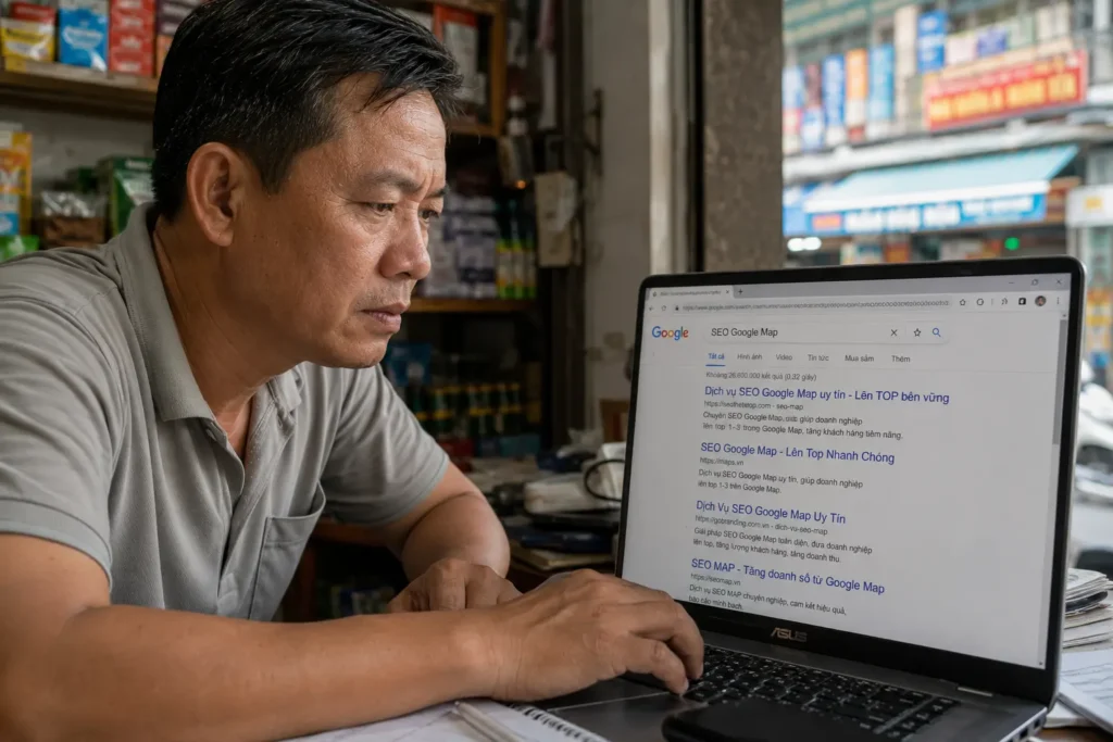 Chủ doanh nghiệp tìm SEO Google Map chuyên nghiệp không chém gió