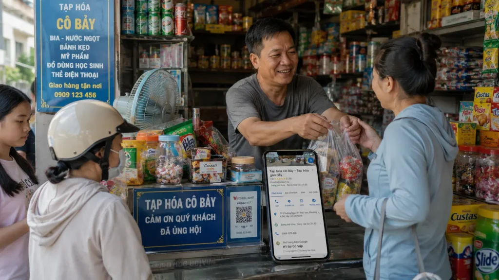 Cửa hàng nhỏ sử dụng dịch vụ SEO map ngân sách 3 triệu đồng một tháng