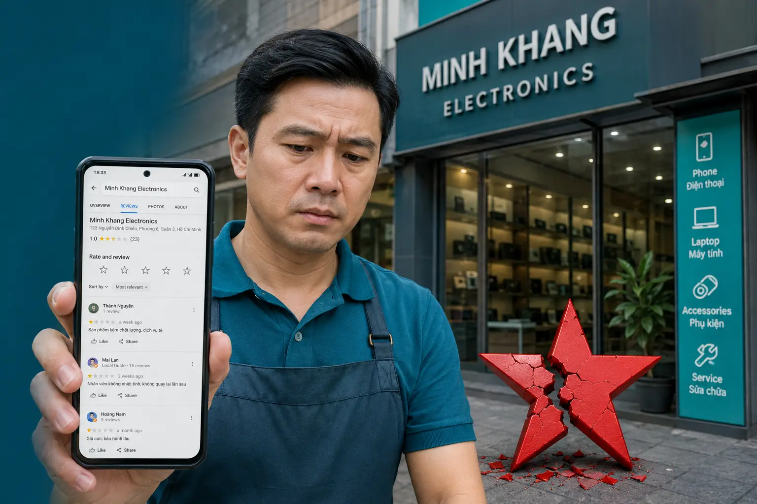 Bị Đối Thủ Gắn Sao Xấu Trên Google Map: Cách Xử Lý Và Phục Hồi Uy Tín