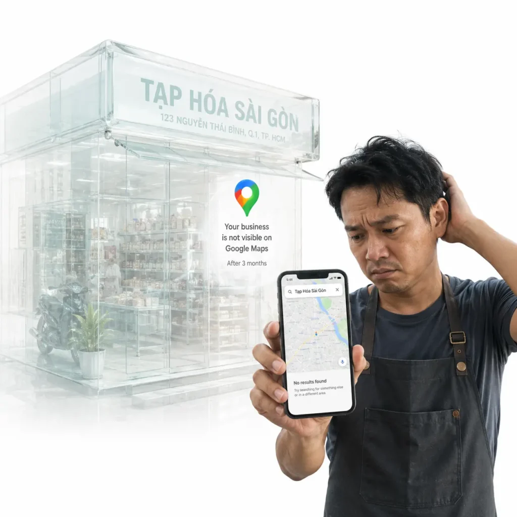 Cửa hàng không lên top google map