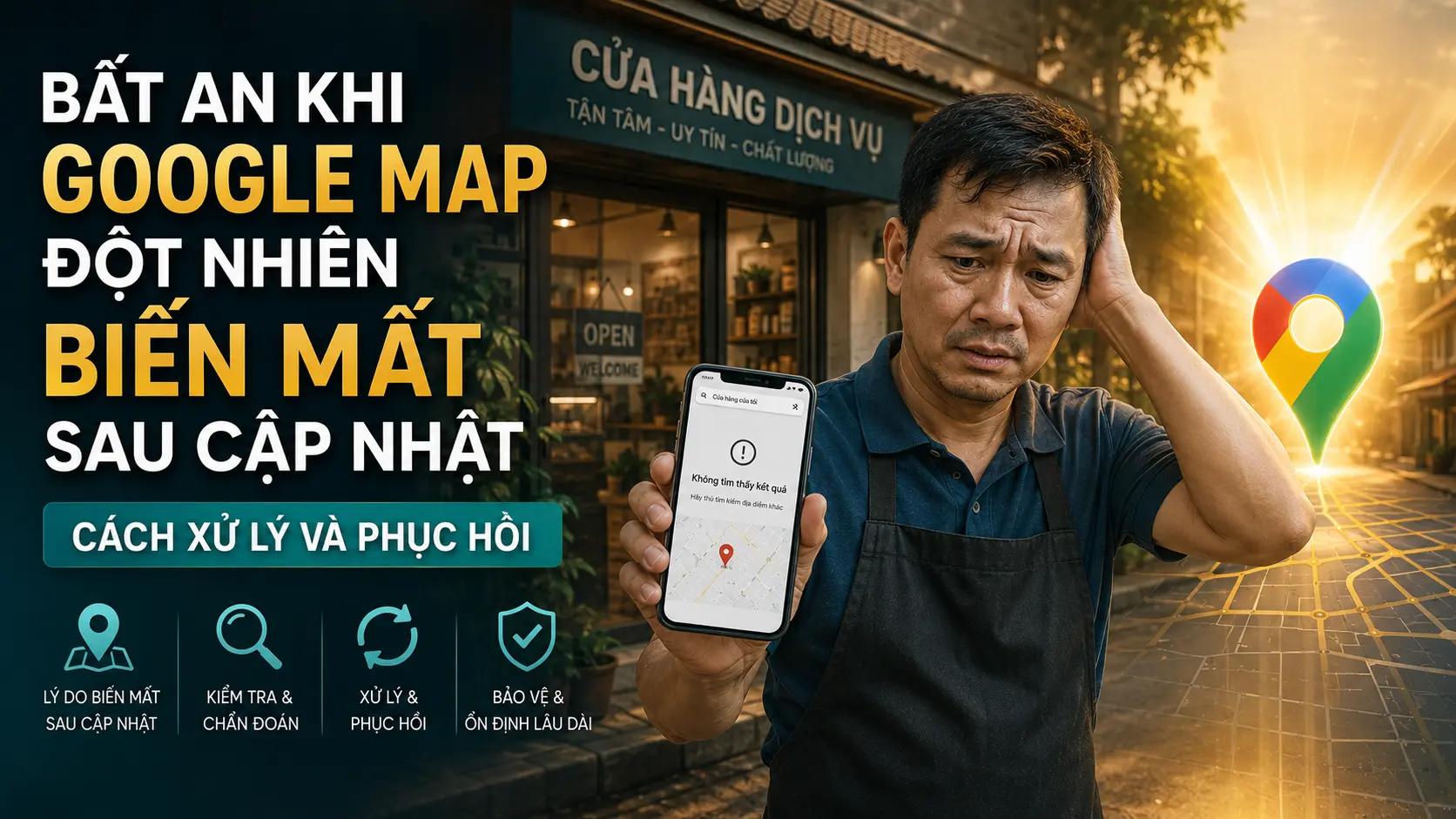 Bất An Khi Google Map Đột Nhiên Biến Mất Sau Cập Nhật – Cách Xử Lý Và Phục Hồi