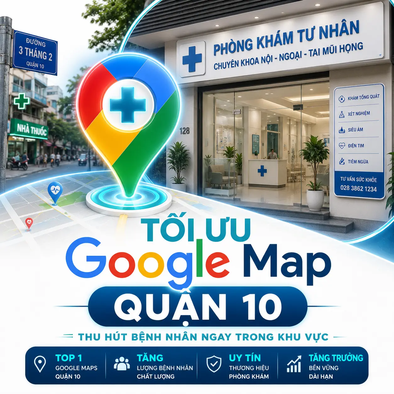 Tối Ưu Google Map Cho Phòng Mạch Tư Quận 10: Thu Hút Bệnh Nhân Ngay Trong Khu Vực