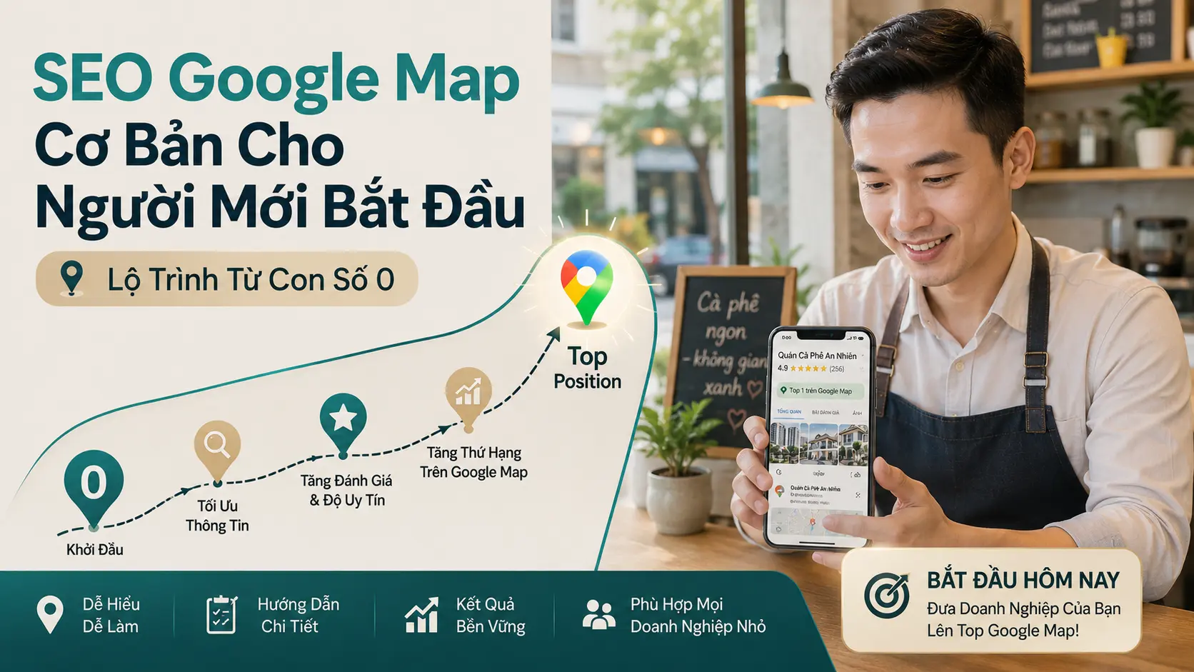 SEO Google Map Cơ Bản Cho Người Mới Bắt Đầu – Lộ Trình Từ Con Số 0