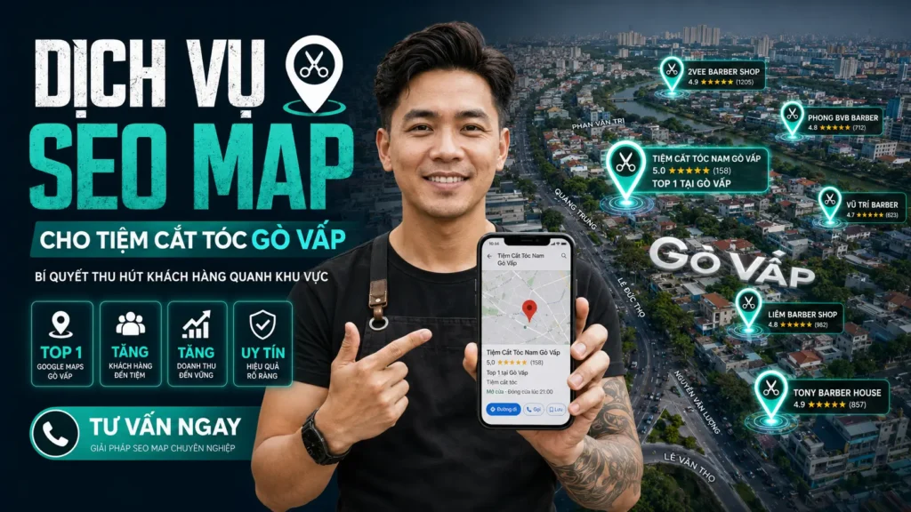 SEO Map Tiệm Tóc Gò Vấp